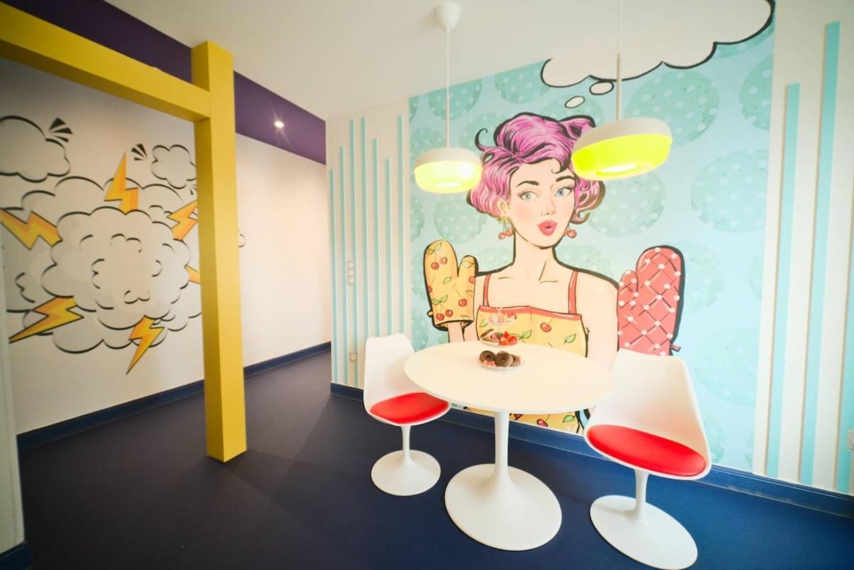 Popart Insolite Jacuzzi,sauna & Parking Free * Mulhouse