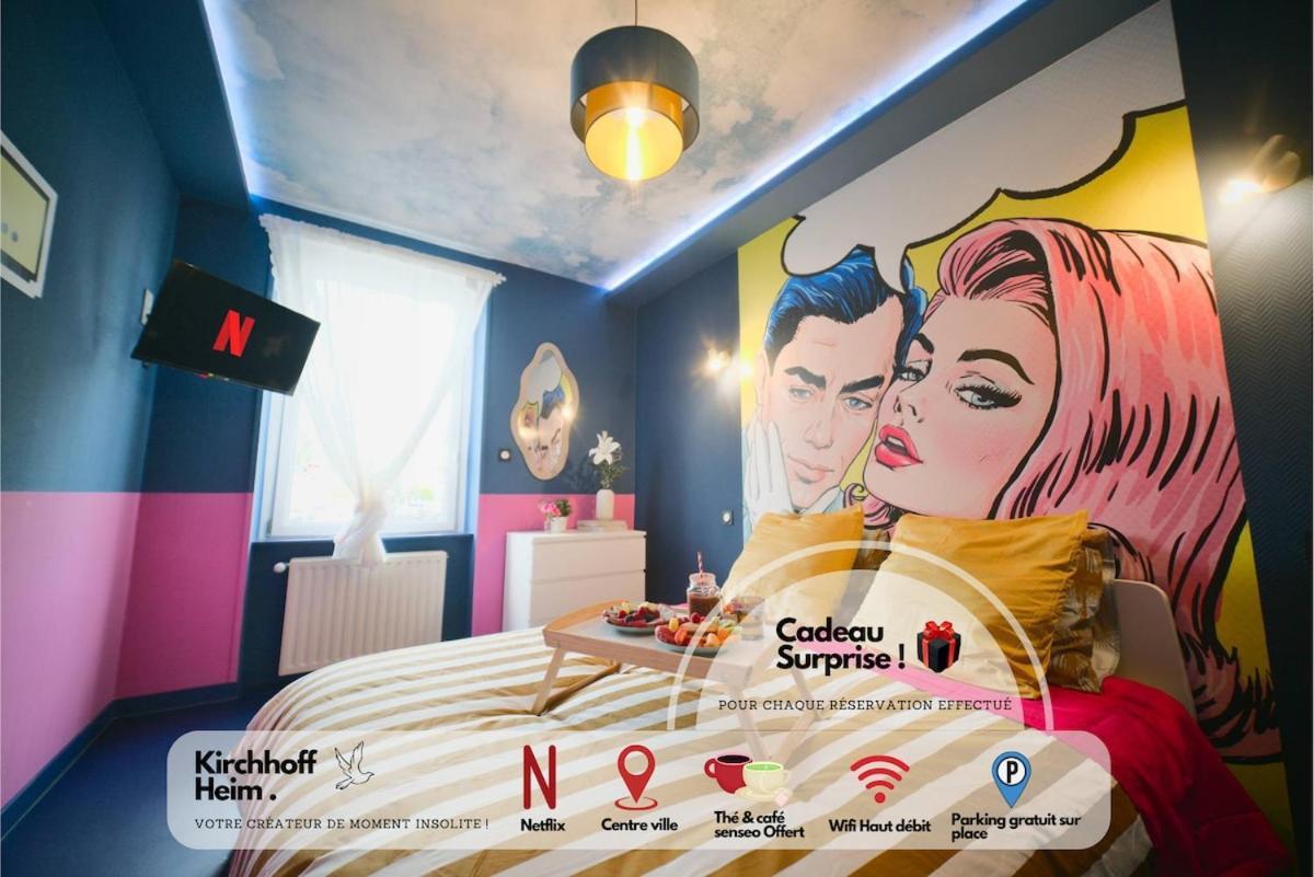 Popart Insolite Jacuzzi,sauna & Parking Free Mulhouse